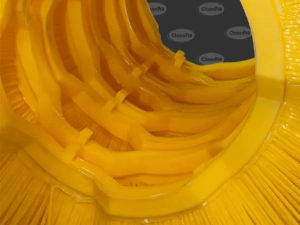 Full plastic brush rings
