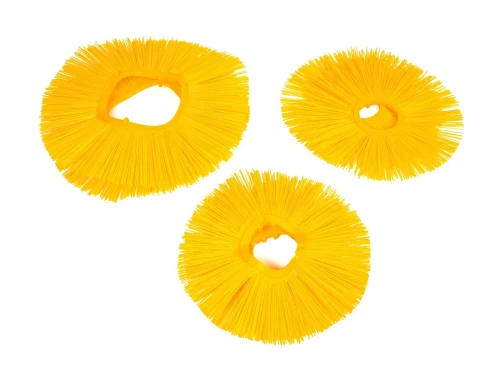 Full plastic brush rings