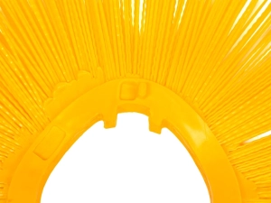 Full plastic brush rings