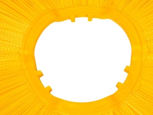 Full plastic brush rings