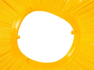 Full plastic brush rings