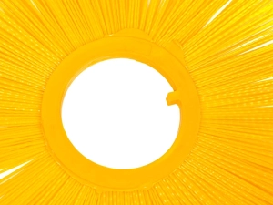 Full plastic brush rings