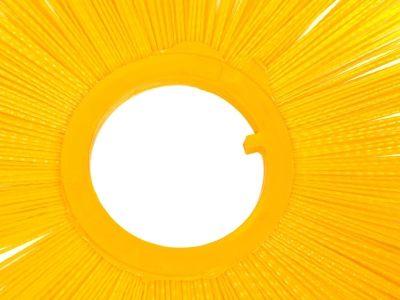 Full plastic brush rings