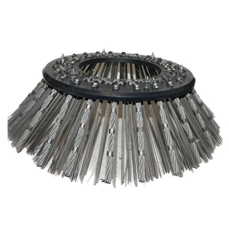 Weed clearing brushes